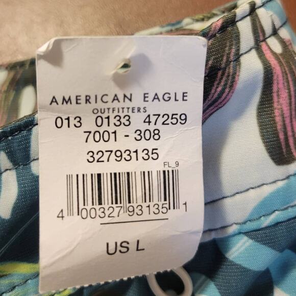 NWT American Eagle Multicolor Tropical Print Board Shorts Men's Size Large - Picture 13 of 15